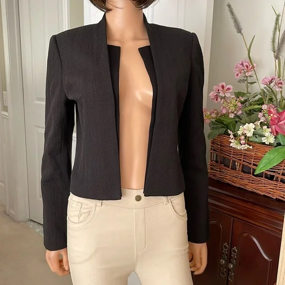 White House Black Market black open blazer - Picture 2 of 10